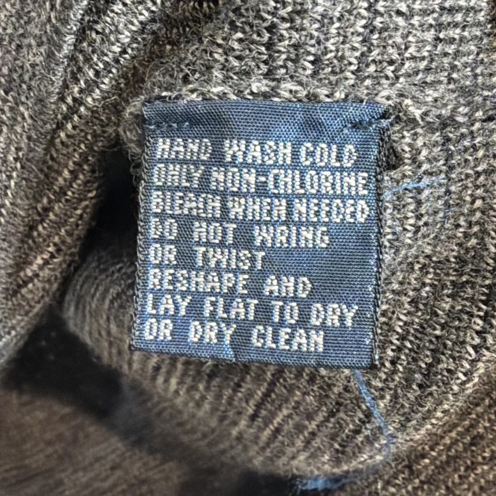 Vintage Polo Ralph Lauren Sweater Mens XXL Gray Wool Lightweight Preppy Pullover